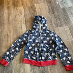 Kids Star-Patterned Blue and Red Jacket